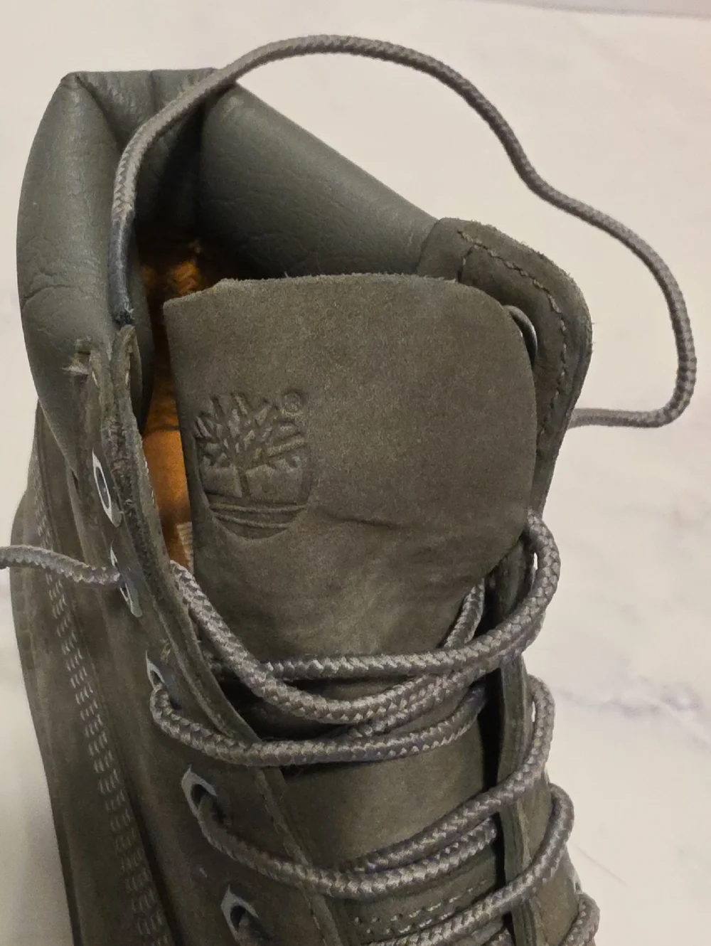 Timberland  Grey  Leather  Boots Waterproof Unisex